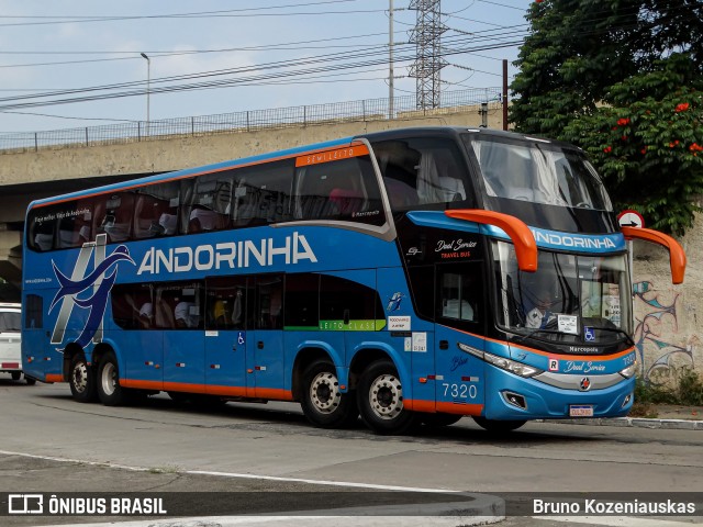 Empresa de Transportes Andorinha 7320 na cidade de São Paulo, São Paulo, Brasil, por Bruno Kozeniauskas. ID da foto: 12082642.