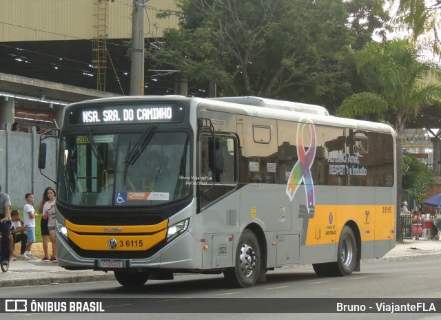 Transunião Transportes 3 6115 na cidade de São Paulo, São Paulo, Brasil, por Bruno - ViajanteFLA. ID da foto: 12082325.