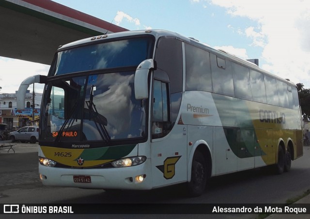Empresa Gontijo de Transportes 14625 na cidade de Jaguaquara, Bahia, Brasil, por Alessandro da Mota Roque. ID da foto: 12083003.