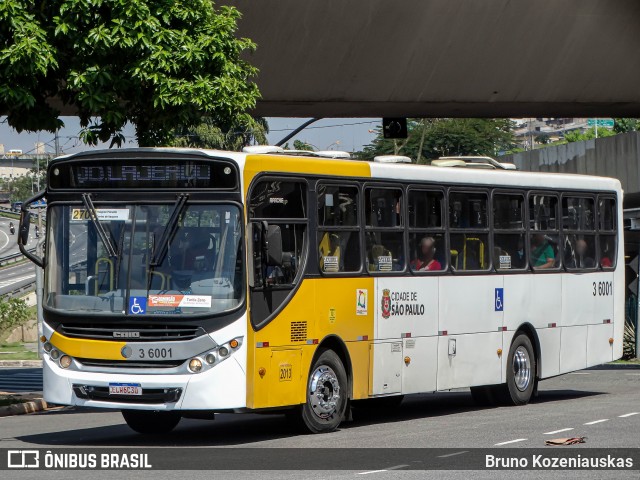 Transunião Transportes 3 6001 na cidade de São Paulo, São Paulo, Brasil, por Bruno Kozeniauskas. ID da foto: 12082674.