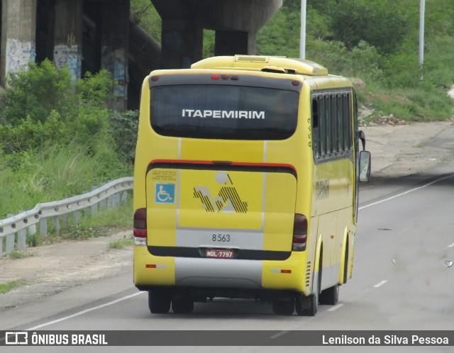 Viação Itapemirim 8563 na cidade de Caruaru, Pernambuco, Brasil, por Lenilson da Silva Pessoa. ID da foto: 12082835.