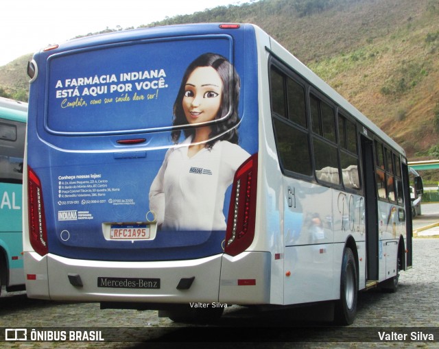 TCL - Transporte Coletivo Leo 61 na cidade de Juiz de Fora, Minas Gerais, Brasil, por Valter Silva. ID da foto: 12083027.