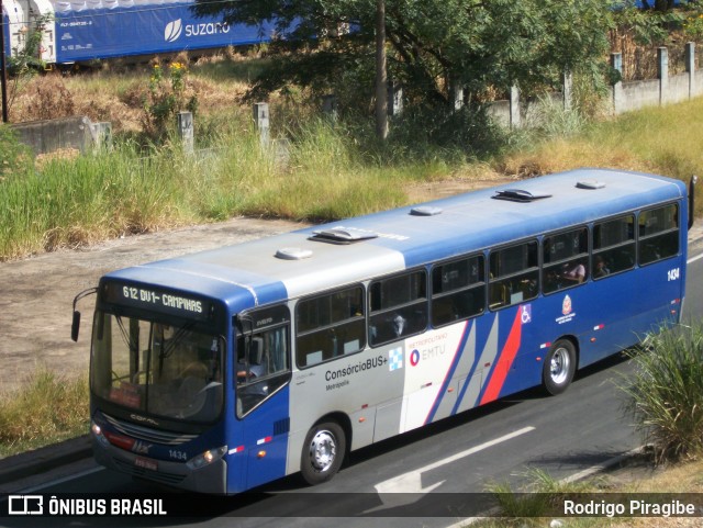 Expresso Metrópolis Transportes e Viagens 1434 na cidade de Campinas, São Paulo, Brasil, por Rodrigo Piragibe. ID da foto: 12082241.