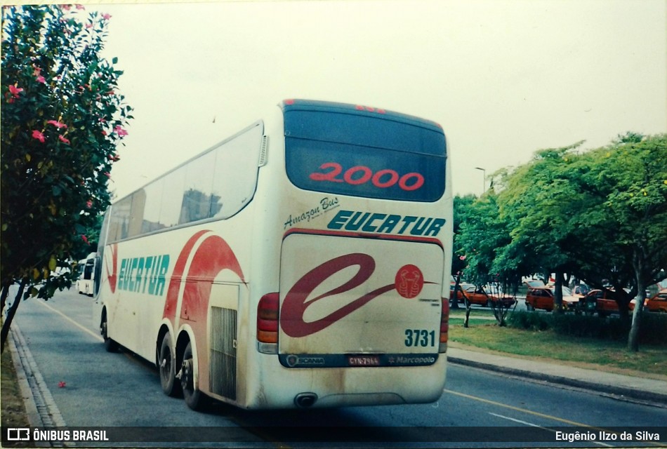 Eucatur - Empresa União Cascavel de Transportes e Turismo 3731 na cidade de Curitiba, Paraná, Brasil, por Eugênio Ilzo da Silva. ID da foto: 12083281.