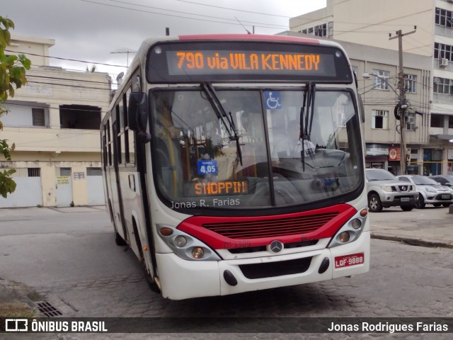Transportes Barra D13309 na cidade de Rio de Janeiro, Rio de Janeiro, Brasil, por Jonas Rodrigues Farias. ID da foto: 12083187.