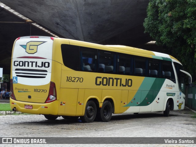 Empresa Gontijo de Transportes 18270 na cidade de Fortaleza, Ceará, Brasil, por Vieira Santos. ID da foto: 12082044.
