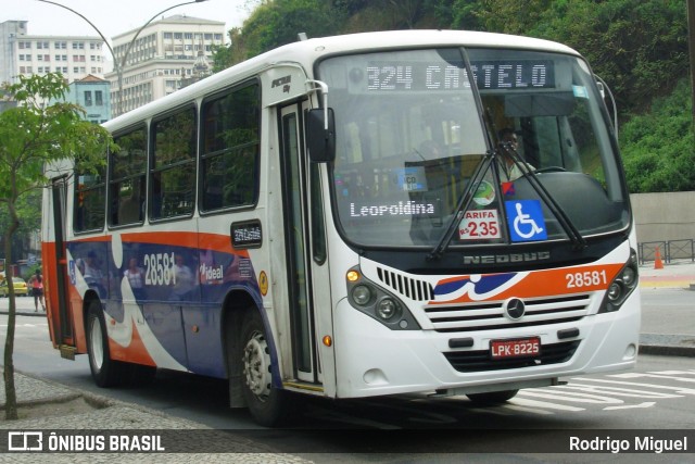 Viação Ideal 28581 na cidade de Rio de Janeiro, Rio de Janeiro, Brasil, por Rodrigo Miguel. ID da foto: 12082313.