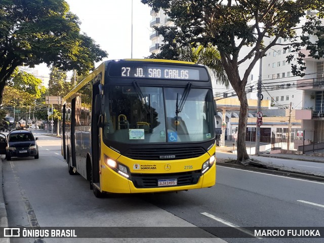 City Transporte Urbano Intermodal Sorocaba 2735 na cidade de Sorocaba, São Paulo, Brasil, por MARCIO FUJIOKA. ID da foto: 12082701.