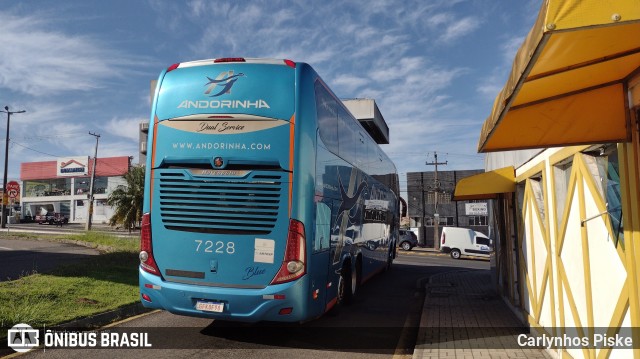 Empresa de Transportes Andorinha 7228 na cidade de Ponta Grossa, Paraná, Brasil, por Carlynhos Piske. ID da foto: 12082095.