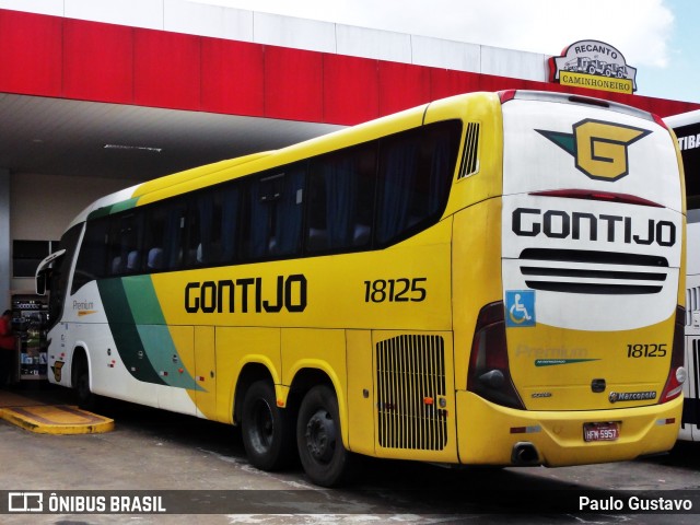 Empresa Gontijo de Transportes 18125 na cidade de Ribeirão Preto, São Paulo, Brasil, por Paulo Gustavo. ID da foto: 12082956.