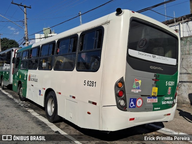 Transunião Transportes 5 6281 na cidade de São Paulo, São Paulo, Brasil, por Erick Primilla Pereira. ID da foto: 12081793.
