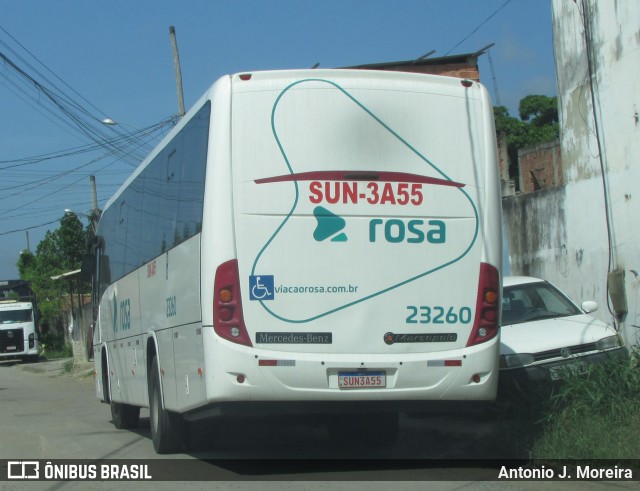 Rosa Turismo 23260 na cidade de Itaguaí, Rio de Janeiro, Brasil, por Antonio J. Moreira. ID da foto: 12082046.