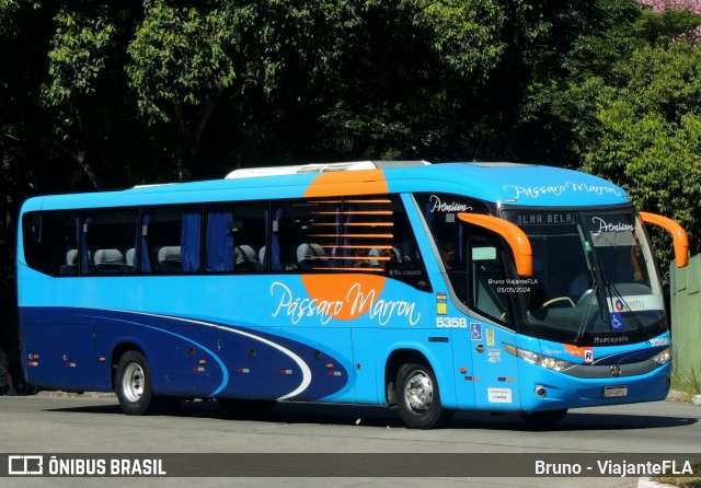 Empresa de Ônibus Pássaro Marron 5358 na cidade de São Paulo, São Paulo, Brasil, por Bruno - ViajanteFLA. ID da foto: 12082345.
