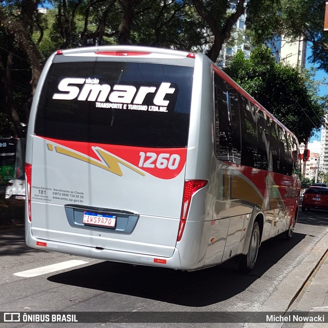 Viação Smart Transporte e Turismo 1260 na cidade de São Paulo, São Paulo, Brasil, por Michel Nowacki. ID da foto: 12082288.