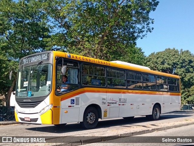 Transportes Paranapuan B10064 na cidade de Rio de Janeiro, Rio de Janeiro, Brasil, por Selmo Bastos. ID da foto: 12081849.