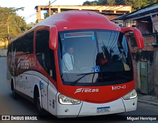 Expresso Freitas Turismo 2040 na cidade de Nova Iguaçu, Rio de Janeiro, Brasil, por Miguel Henrique. ID da foto: 12081503.