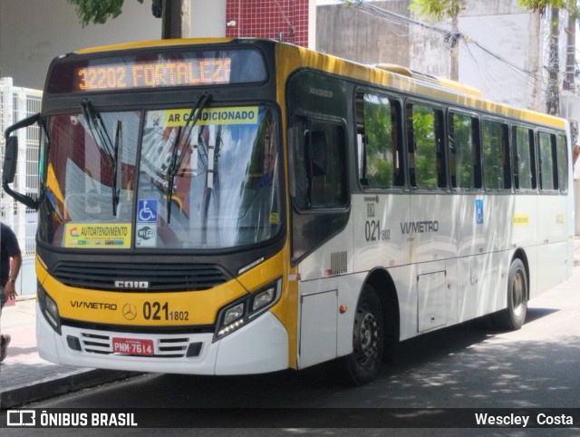 Via Metro - Auto Viação Metropolitana 0211802 na cidade de Fortaleza, Ceará, Brasil, por Wescley  Costa. ID da foto: 12082695.