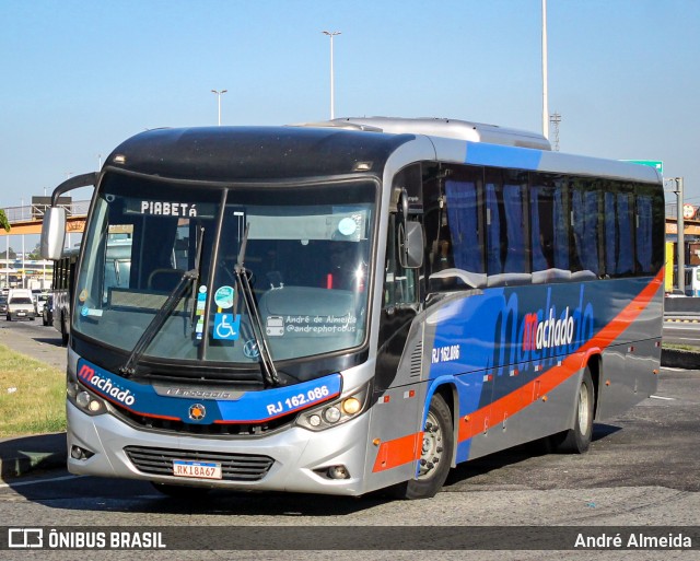 Transportes Machado RJ 162.086 na cidade de Rio de Janeiro, Rio de Janeiro, Brasil, por André Almeida. ID da foto: 12081454.