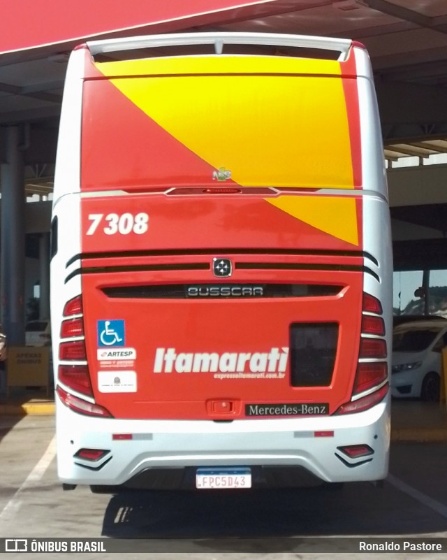 Expresso Itamarati 7308 na cidade de São Carlos, São Paulo, Brasil, por Ronaldo Pastore. ID da foto: 12082749.