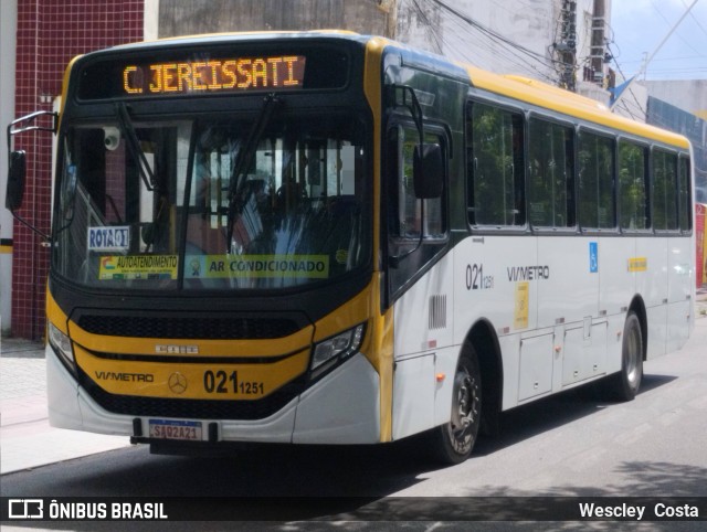 Via Metro - Auto Viação Metropolitana 0211251 na cidade de Fortaleza, Ceará, Brasil, por Wescley  Costa. ID da foto: 12082639.