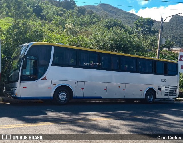 Ônibus Particulares 100 na cidade de Ouro Preto, Minas Gerais, Brasil, por Gian Carlos. ID da foto: 12081736.