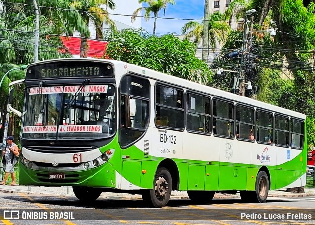 Belém Rio Transportes BD-132 na cidade de Belém, Pará, Brasil, por Pedro Lucas Freitas. ID da foto: 12081825.