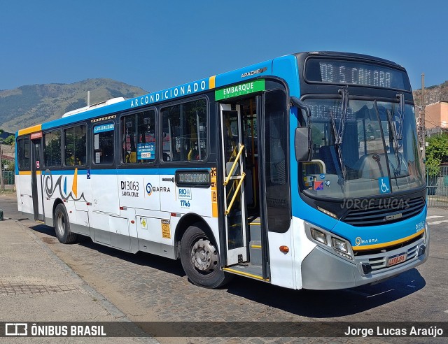 Transportes Barra D13063 na cidade de Rio de Janeiro, Rio de Janeiro, Brasil, por Jorge Lucas Araújo. ID da foto: 12083079.
