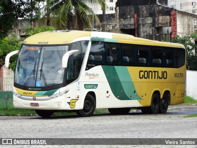 Empresa Gontijo de Transportes 18270 na cidade de Fortaleza, Ceará, Brasil, por Vieira Santos. ID da foto: 12082036.