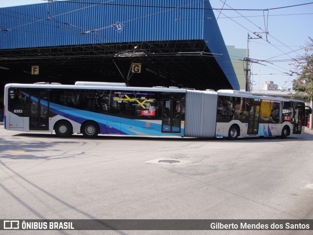 Next Mobilidade - ABC Sistema de Transporte 8353 na cidade de Santo André, São Paulo, Brasil, por Gilberto Mendes dos Santos. ID da foto: 12081433.