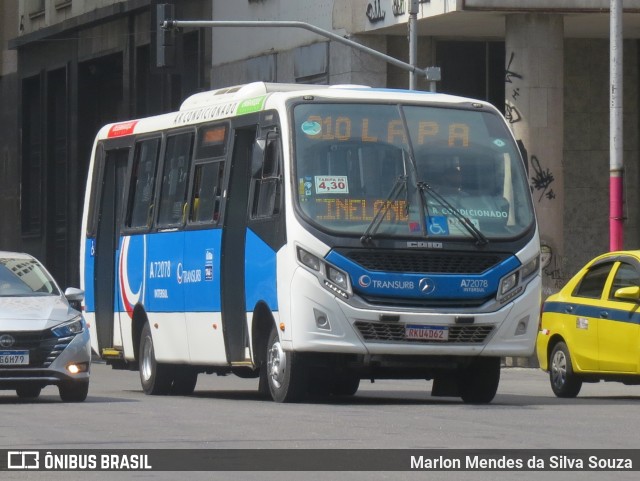 Transurb A72078 na cidade de Rio de Janeiro, Rio de Janeiro, Brasil, por Marlon Mendes da Silva Souza. ID da foto: 12082042.