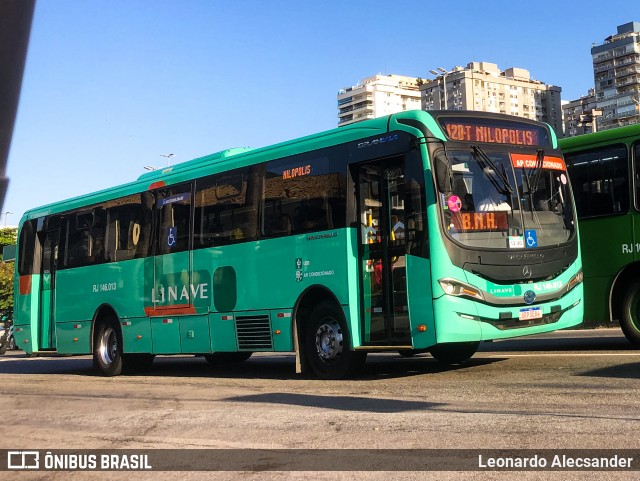 Linave Transportes RJ 146.013 na cidade de Rio de Janeiro, Rio de Janeiro, Brasil, por Leonardo Alecsander. ID da foto: 12083000.