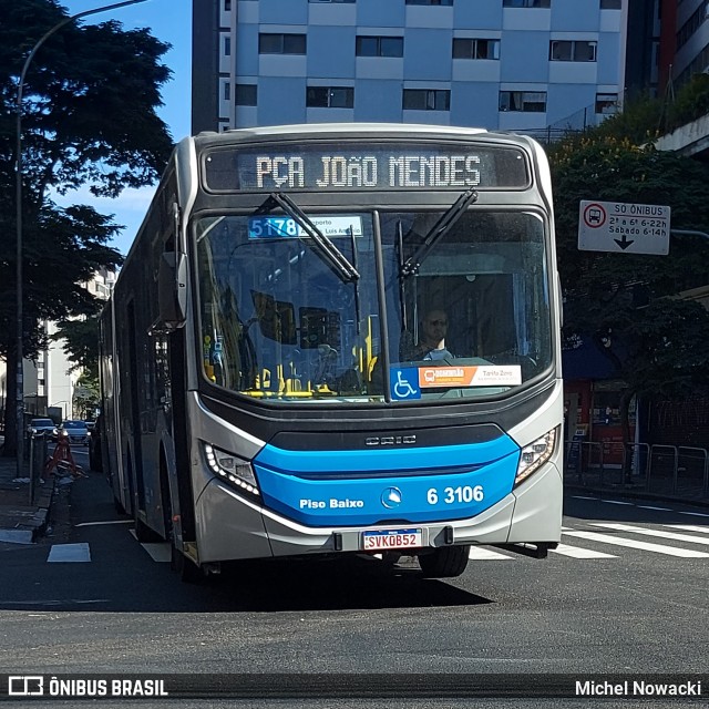 Viação Paratodos > São Jorge > Metropolitana São Paulo > Mobibrasil 6 3106 na cidade de São Paulo, São Paulo, Brasil, por Michel Nowacki. ID da foto: 12082256.