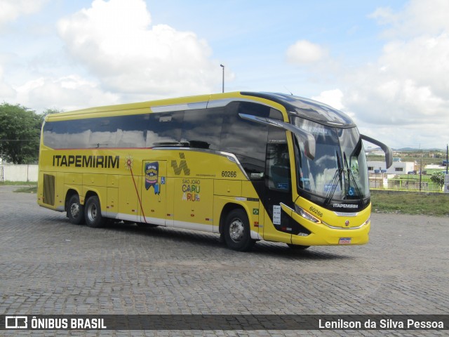 Viação Nova Itapemirim 60266 na cidade de Caruaru, Pernambuco, Brasil, por Lenilson da Silva Pessoa. ID da foto: 12082546.