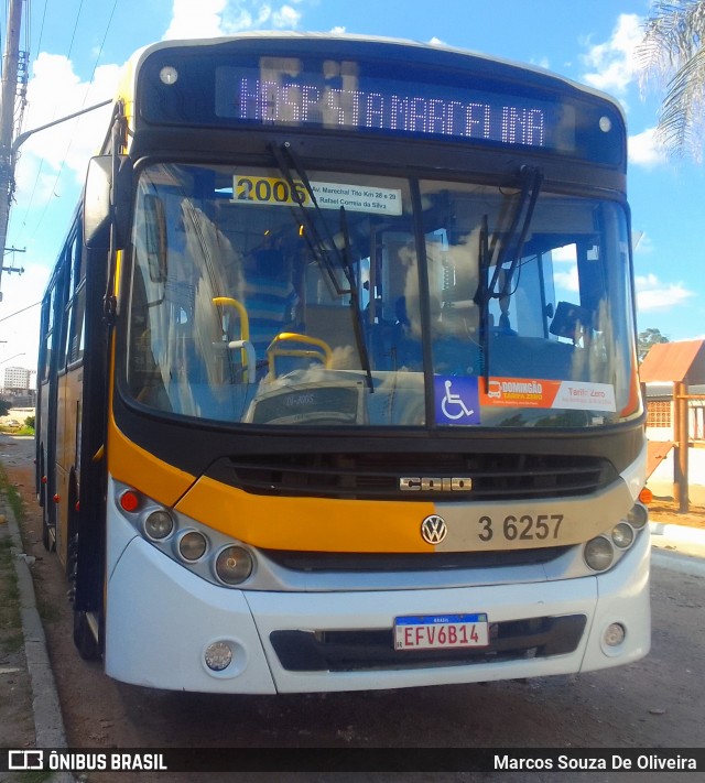 Transunião Transportes 3 6257 na cidade de São Paulo, São Paulo, Brasil, por Marcos Souza De Oliveira. ID da foto: 12082843.