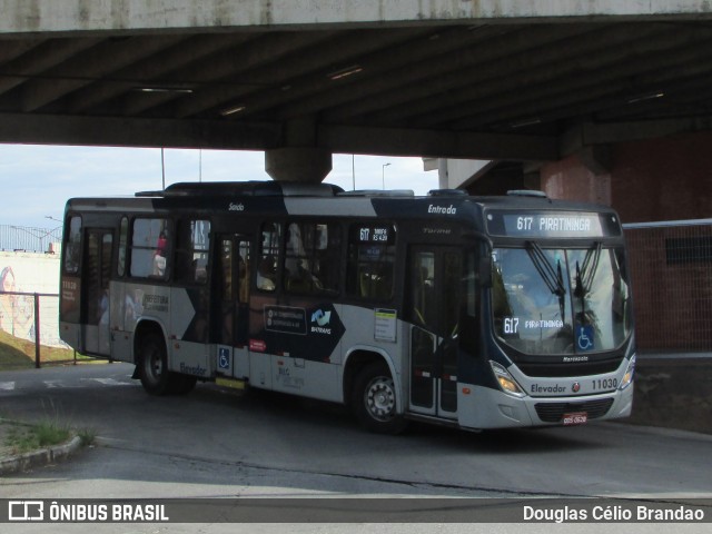 Milênio Transportes 11030 na cidade de Belo Horizonte, Minas Gerais, Brasil, por Douglas Célio Brandao. ID da foto: 12083021.