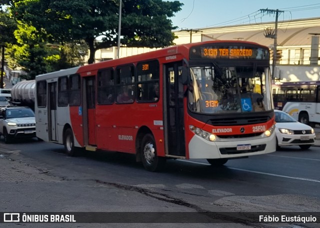 Companhia Coordenadas de Transportes 25F08 na cidade de Contagem, Minas Gerais, Brasil, por Fábio Eustáquio. ID da foto: 12082997.
