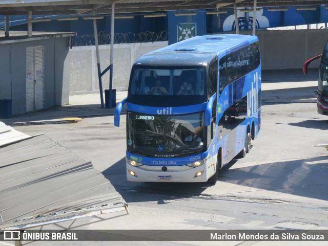 UTIL - União Transporte Interestadual de Luxo 11505 na cidade de Rio de Janeiro, Rio de Janeiro, Brasil, por Marlon Mendes da Silva Souza. ID da foto: 12083633.
