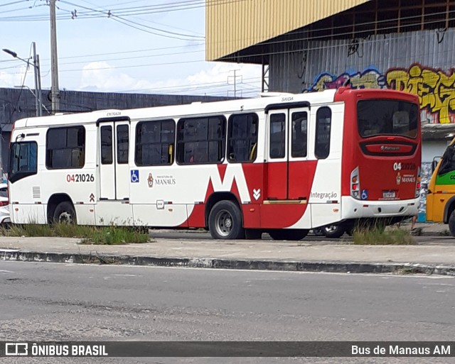 Integração Transportes 0421026 na cidade de Manaus, Amazonas, Brasil, por Bus de Manaus AM. ID da foto: 12084692.