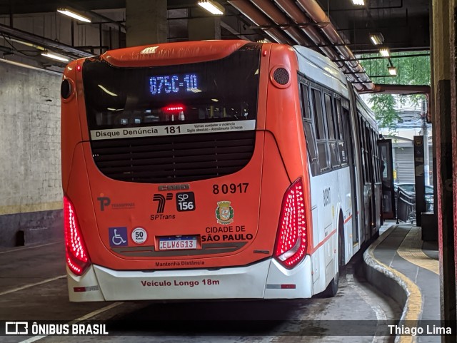 TRANSPPASS - Transporte de Passageiros 8 0917 na cidade de São Paulo, São Paulo, Brasil, por Thiago Lima. ID da foto: 12084057.