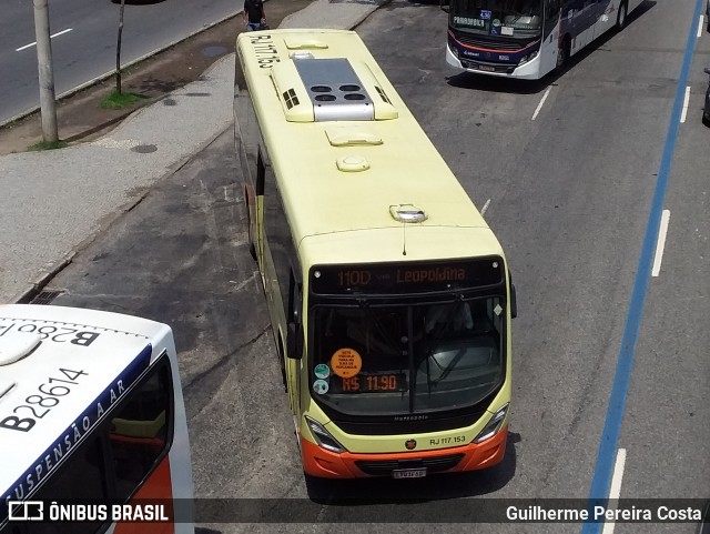 Coesa Transportes RJ 117.153 na cidade de Rio de Janeiro, Rio de Janeiro, Brasil, por Guilherme Pereira Costa. ID da foto: 12084941.