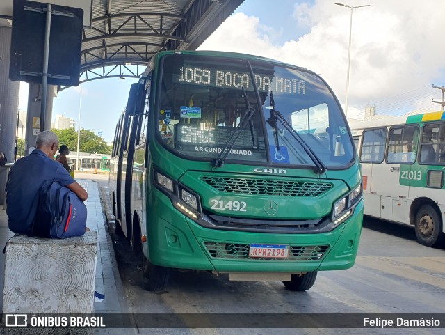 OT Trans - Ótima Salvador Transportes 21492 na cidade de Salvador, Bahia, Brasil, por Felipe Damásio. ID da foto: 12084273.