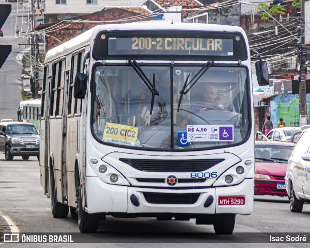 Capital Transportes 8006 na cidade de Aracaju, Sergipe, Brasil, por Isac Sodré. ID da foto: 12084228.