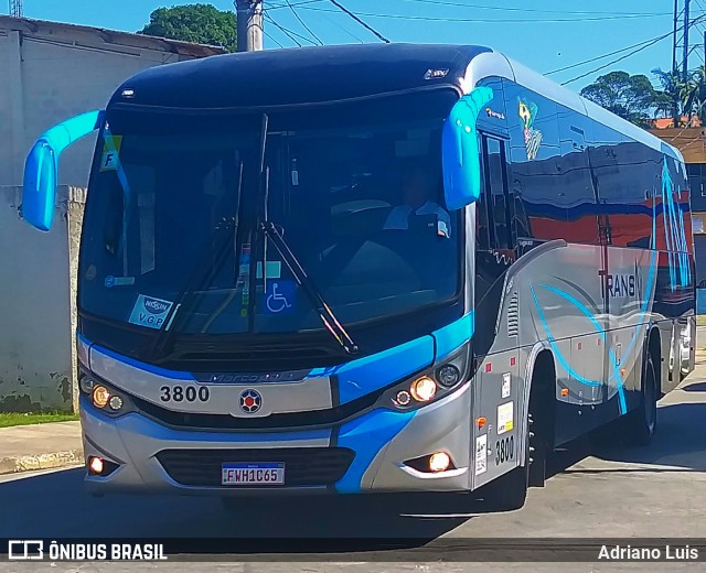 TransNi Transporte e Turismo 3800 na cidade de Vargem Grande Paulista, São Paulo, Brasil, por Adriano Luis. ID da foto: 12084837.