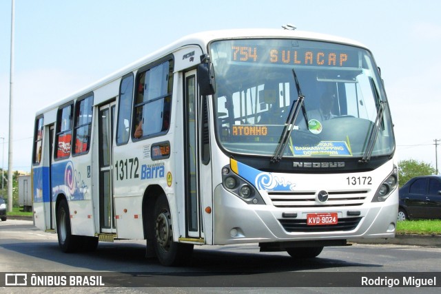 Transportes Barra 13172 na cidade de Rio de Janeiro, Rio de Janeiro, Brasil, por Rodrigo Miguel. ID da foto: 12084195.
