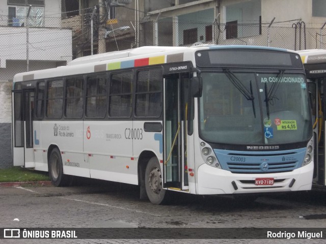 Transportes Litoral Rio C20003 na cidade de Rio de Janeiro, Rio de Janeiro, Brasil, por Rodrigo Miguel. ID da foto: 12083845.
