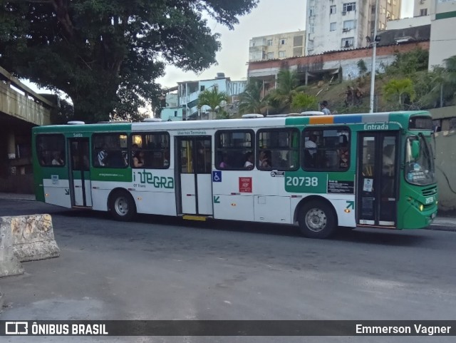 OT Trans - Ótima Salvador Transportes 20738 na cidade de Salvador, Bahia, Brasil, por Emmerson Vagner. ID da foto: 12084280.