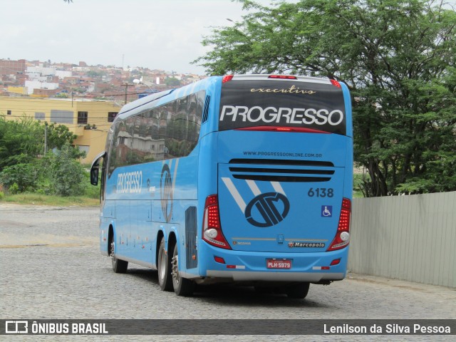 Auto Viação Progresso 6138 na cidade de Caruaru, Pernambuco, Brasil, por Lenilson da Silva Pessoa. ID da foto: 12084522.