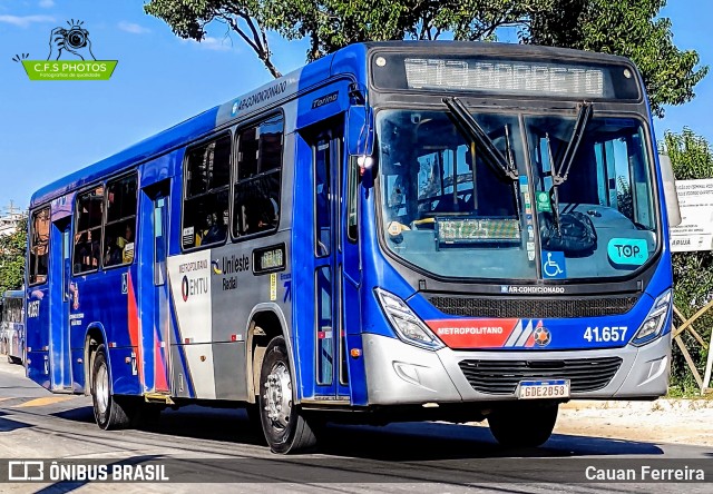 Radial Transporte Coletivo 41.657 na cidade de Arujá, São Paulo, Brasil, por Cauan Ferreira. ID da foto: 12083853.