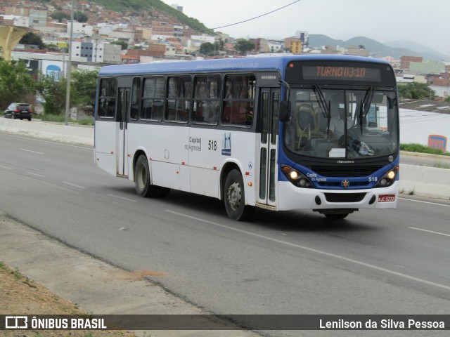 Capital do Agreste Transporte Urbano 518 na cidade de Caruaru, Pernambuco, Brasil, por Lenilson da Silva Pessoa. ID da foto: 12084611.