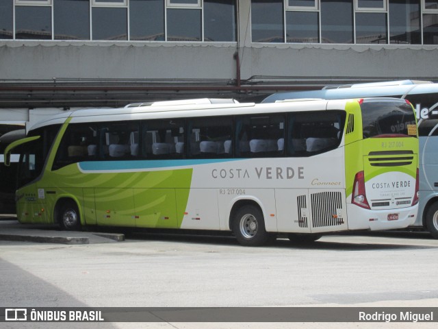 Costa Verde Transportes RJ 217.004 na cidade de Rio de Janeiro, Rio de Janeiro, Brasil, por Rodrigo Miguel. ID da foto: 12084237.